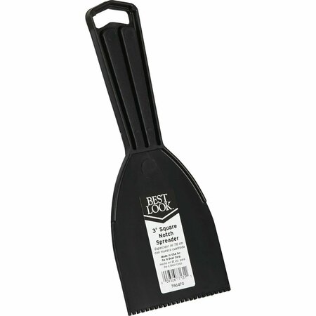 BEST LOOK 3 In. Square-Notch Plastic Adhesive Spreader 786470